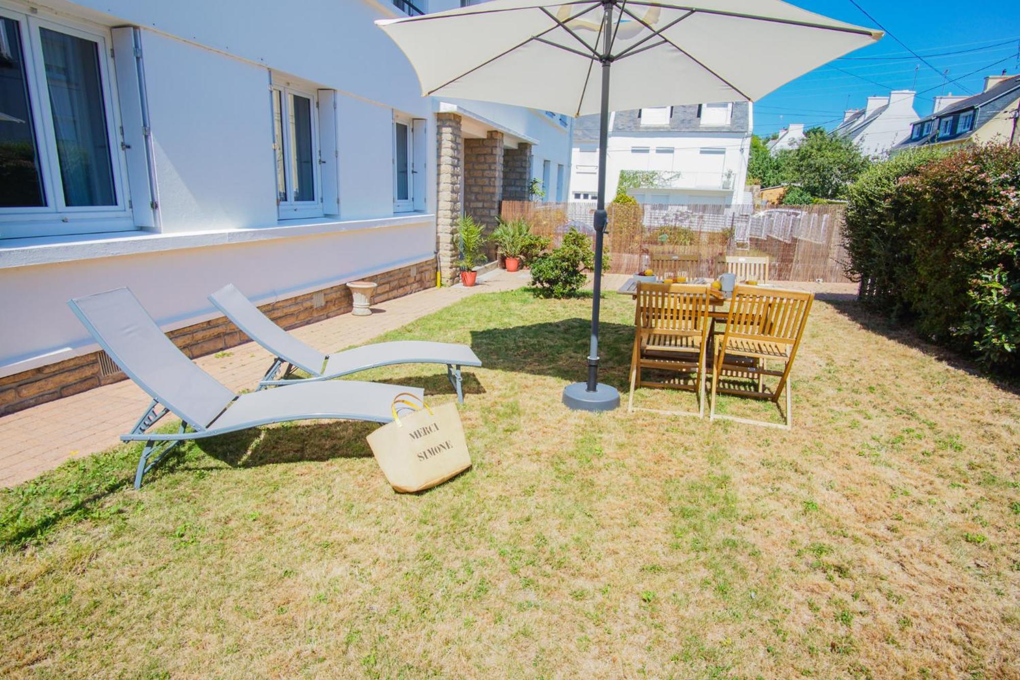-Le Sentier- Elegant T3 Avec Jardin Proche Mer Concarneau Dış mekan fotoğraf