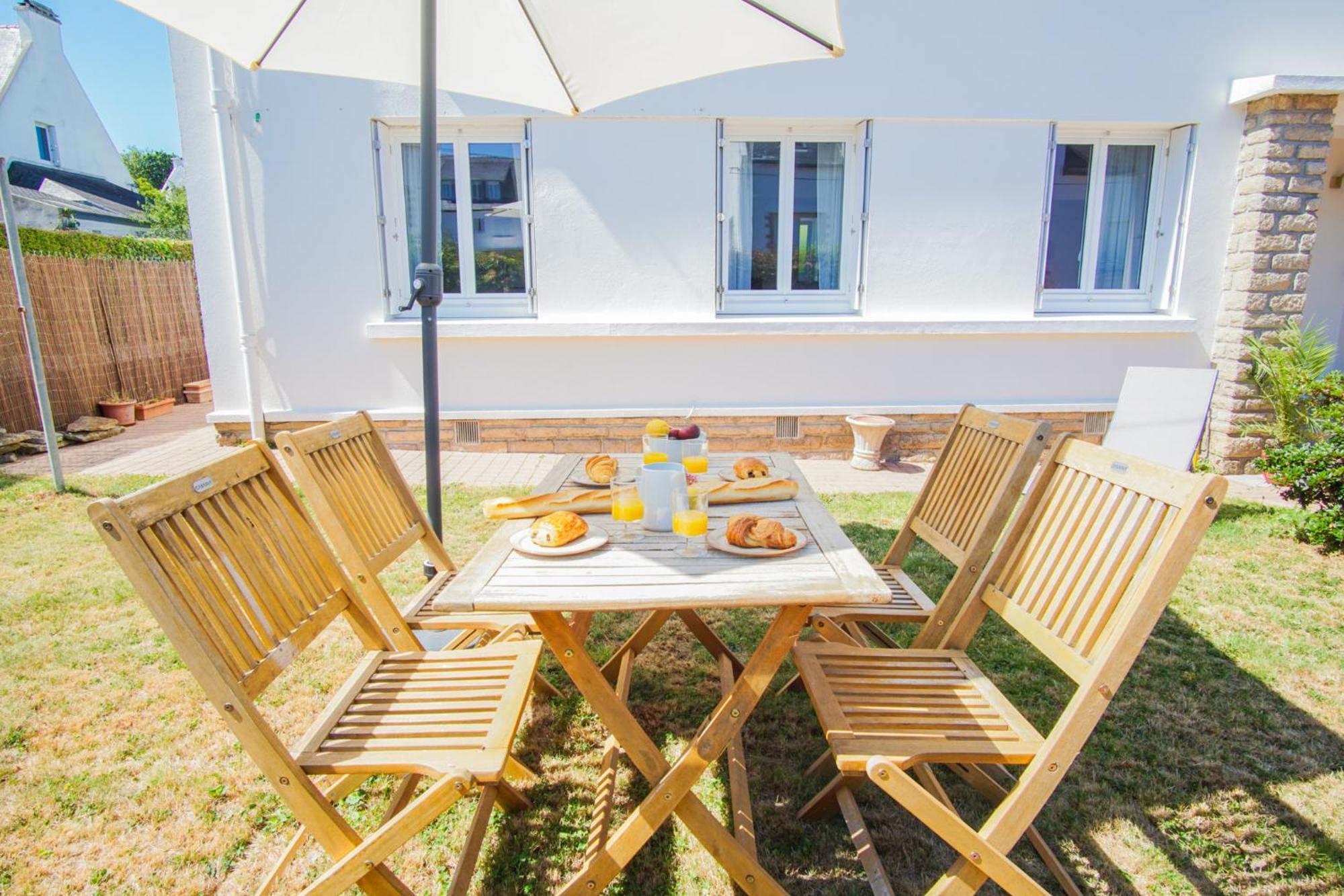 -Le Sentier- Elegant T3 Avec Jardin Proche Mer Concarneau Dış mekan fotoğraf